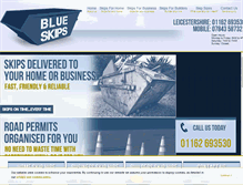 Tablet Screenshot of blueskips.co.uk